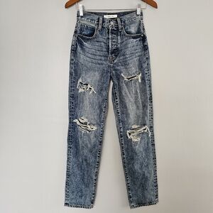 Buckle Willow & Root the vintage straight dad jean distressed stone wash 23 / 00